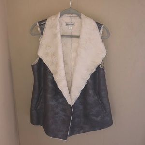 Lux Sherling Leather Vest